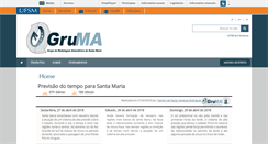 Desktop Screenshot of gruma.ufsm.br