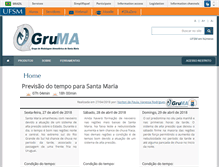 Tablet Screenshot of gruma.ufsm.br